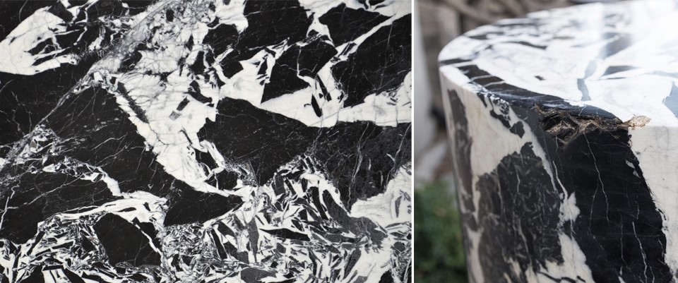 Grand Antique Black Marble Stone