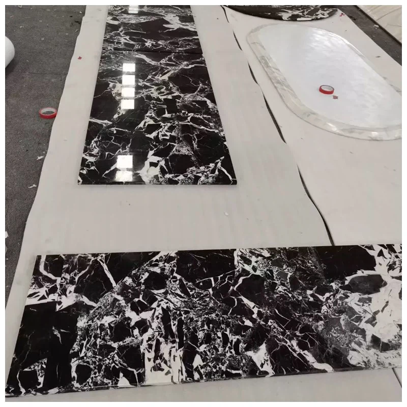 Black And White Marble Tile