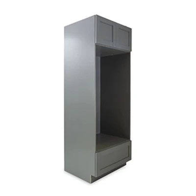 Single Shaker Grey Double Oven Cabinet DOC 2-Door 1-Drawer Cabinet Single Shaker Grey Double Oven Cabinet DOC 2-Door 1-Drawer Cabinet