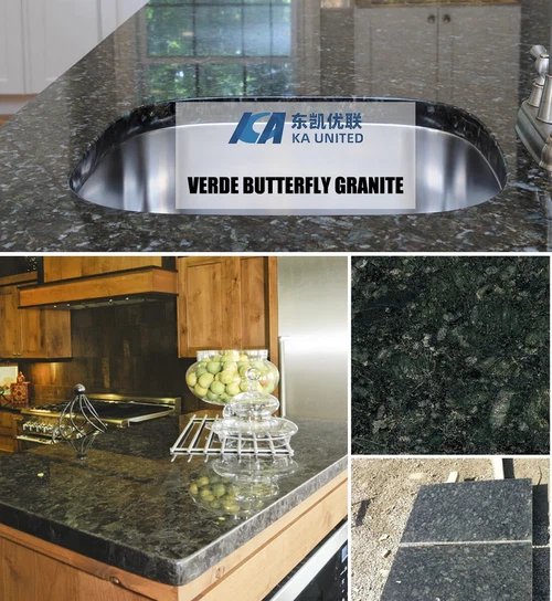 Verde Butterfly Granite Tiles and Countertops Supplier KA UNITED Verde Butterfly Granite Tiles and Countertops Supplier KA UNITED