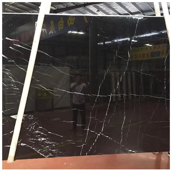Nero Marquina Black Marble Slabs