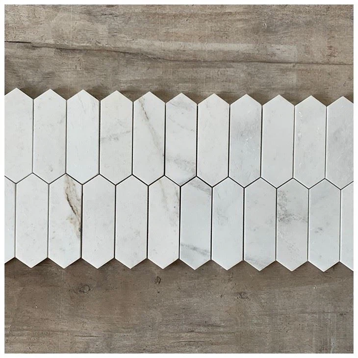 Picket Marble Wall Mosaic
