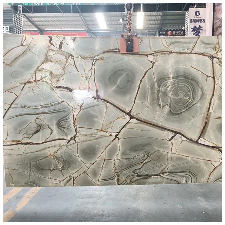blue roma quartzite slab