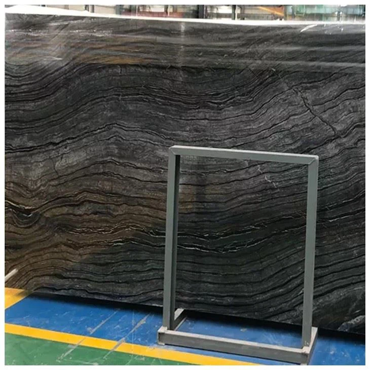 silver brown wave marble