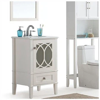 20 بوصة الحمام الغرور الأبيض