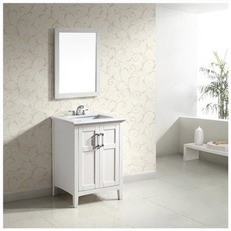 24 بوصة مجموعة الحمام الغرور بالوعة واحدة