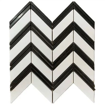 بلاط الفسيفساء الرخامي شيفرون ثاسوس