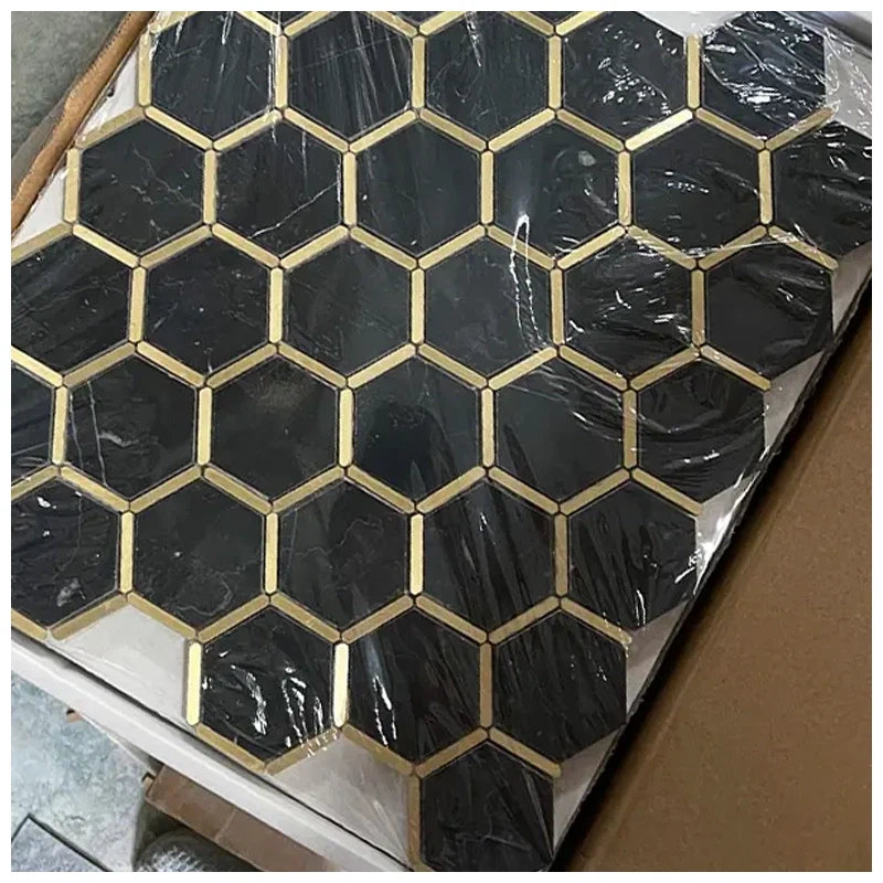 Black Marble Mosaic Tile Black Marble Mosaic Tile