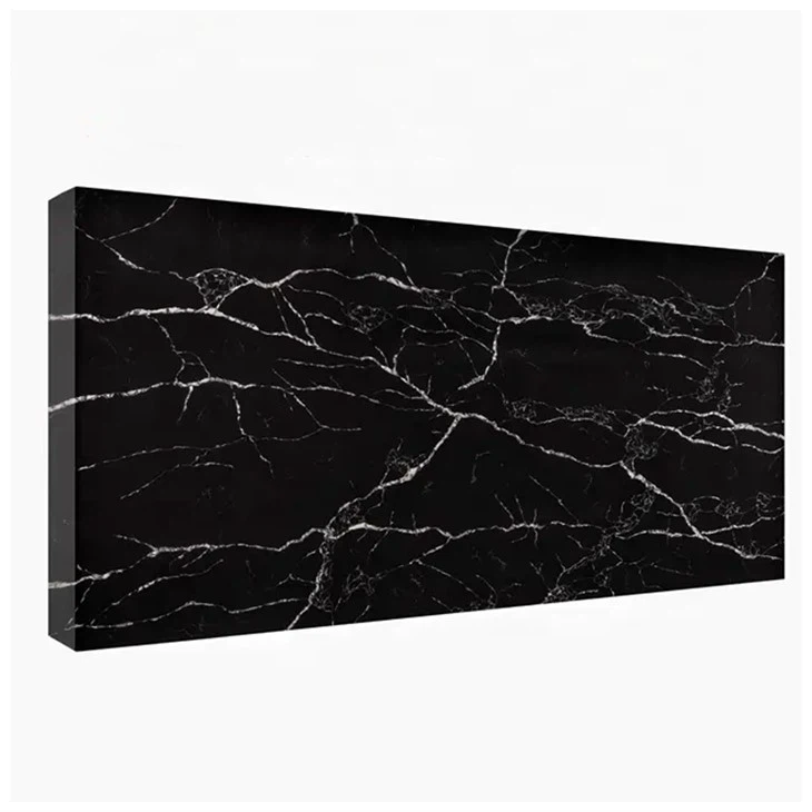 Nero Marquina Black Quartz Slabs
