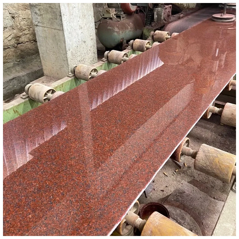 Imperial Red Granite Polished Slabs