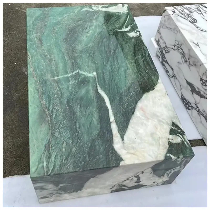Verde Patagiona Quartzite Low Plinth Tables