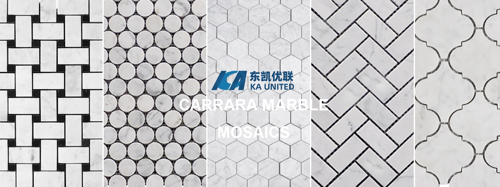 Carrara Marble Mosaics Series From KA UNITED Carrara Marble Mosaics Series From KA UNITED