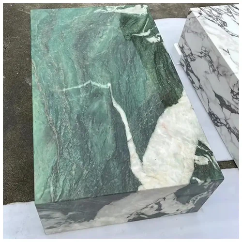Verde Patagiona Quartzite Low Plinth Tables Verde Patagiona Quartzite Low Plinth Tables