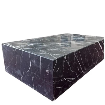 طاولة القهوة الرخامية السوداء